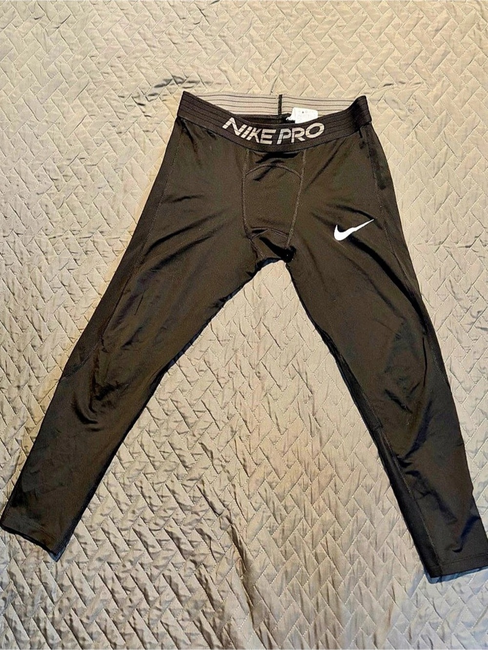 Nike Pro Dri-FIT Men’s Black Compression Training Tights Size L